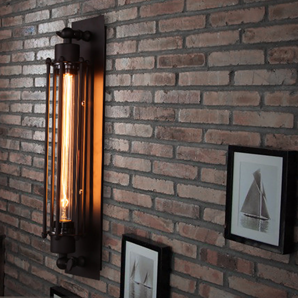 Siopsrl| Wall LED Light Vintage Industrial Iron Sconce