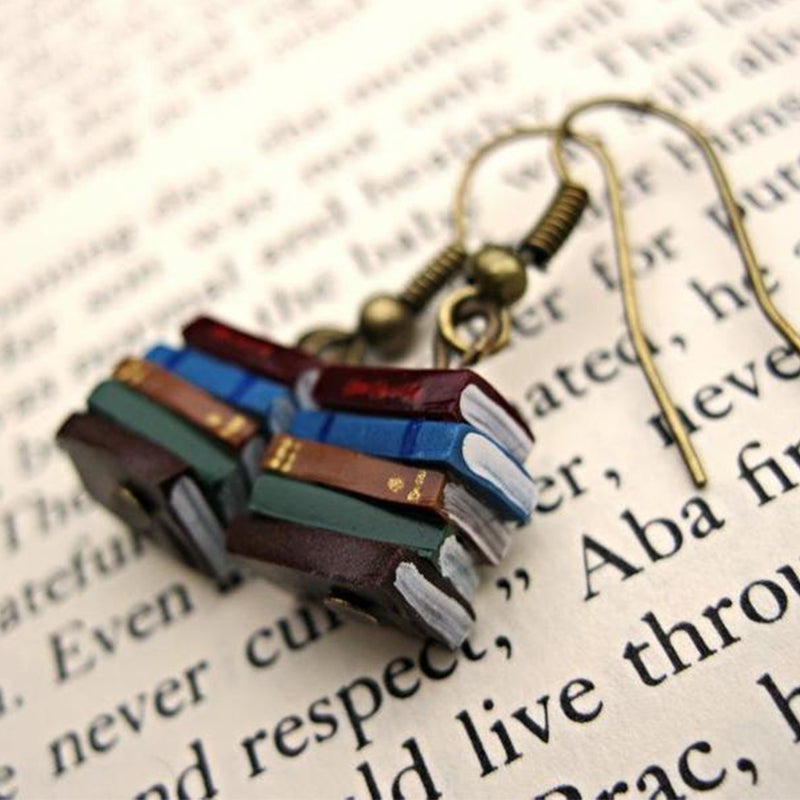 Siopsrl| Book stack earrings