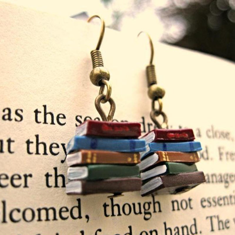 Siopsrl| Book stack earrings