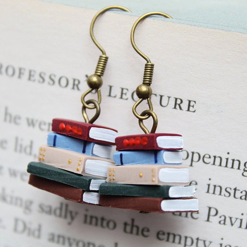 Siopsrl| Book stack earrings