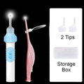 Siopsrl| Electric Ear Pick, with LED, 2 Tips, Auto-suction, & Earwax Storage Slot, for Kids & Adults