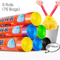 Siopsrl| Unscented Ultra Strong Drawstring Trash Bags, for Kitchen, Bathroom, Office & More