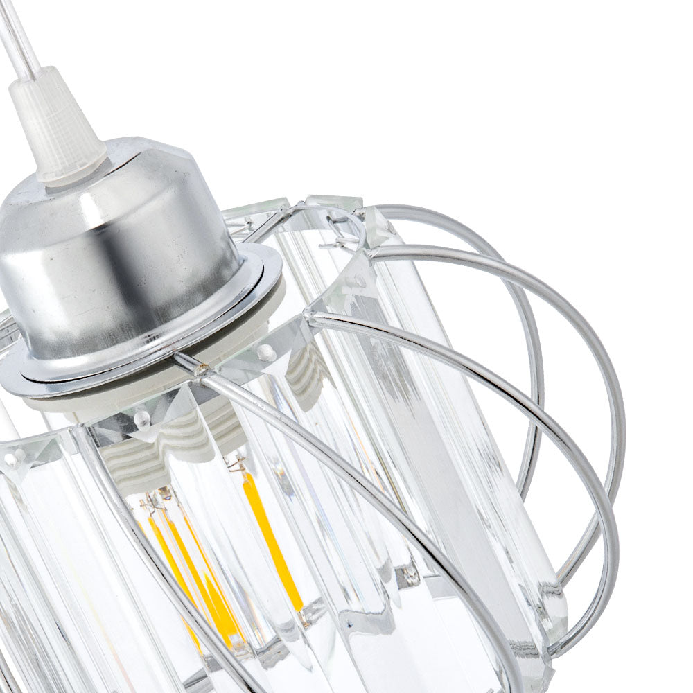 Siopsrl| Pendant Light Black Glass Globe Ceiling Fixture