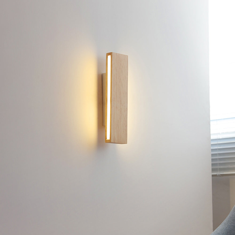 Siopsrl| Wall Light With Rotatable Wood LED Design
