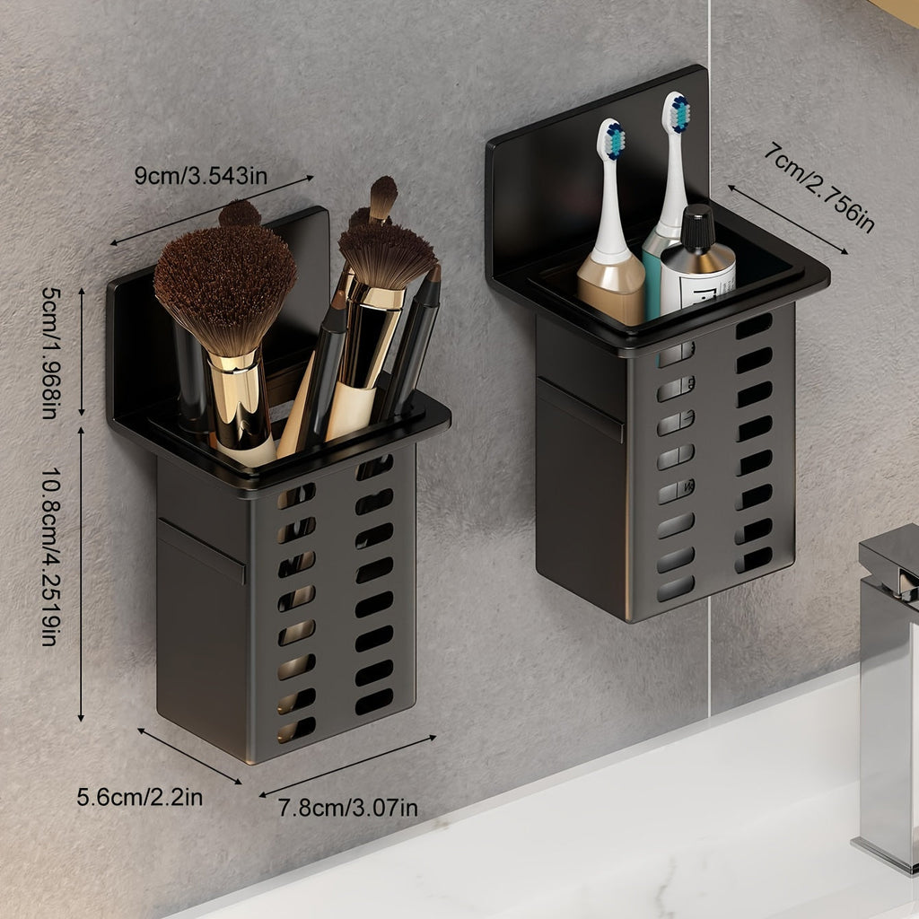 ChicStore - Black Wireless Wall Storage for Cosmetics Siopsrl