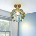 Siopsrl| Flowers Style Glass Hallway Ceiling Light