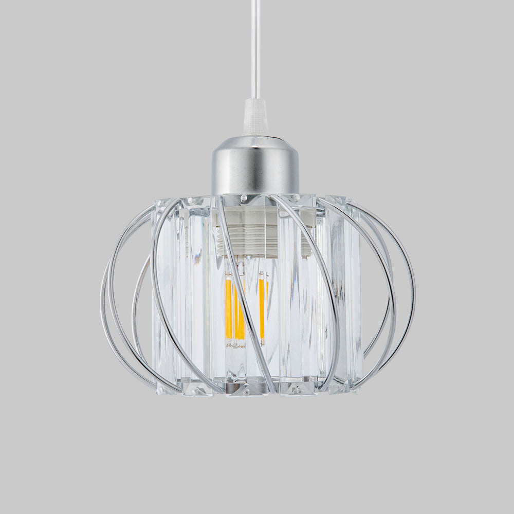 Siopsrl| Pendant Light Black Glass Globe Ceiling Fixture