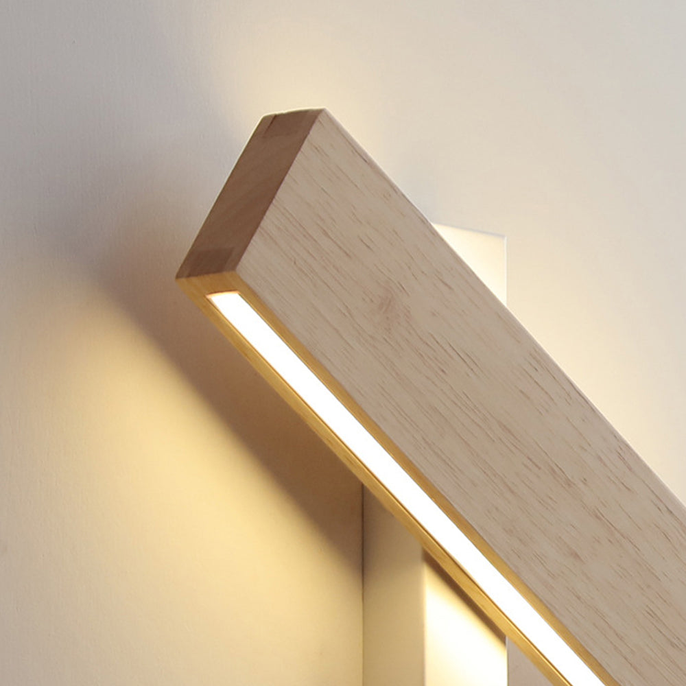 Siopsrl| Wall Light With Rotatable Wood LED Design
