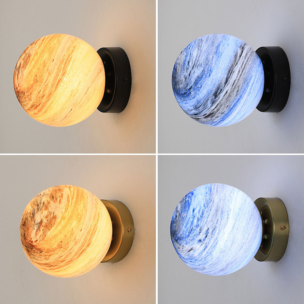 Siopsrl| Glass Ceiling Light Modern Globe Fixture