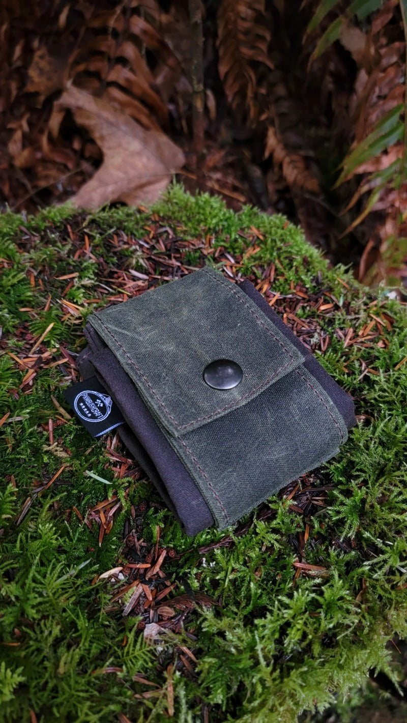 Siopsrl| Waxed Canvas Folding Foraging Bag with Durable Design
