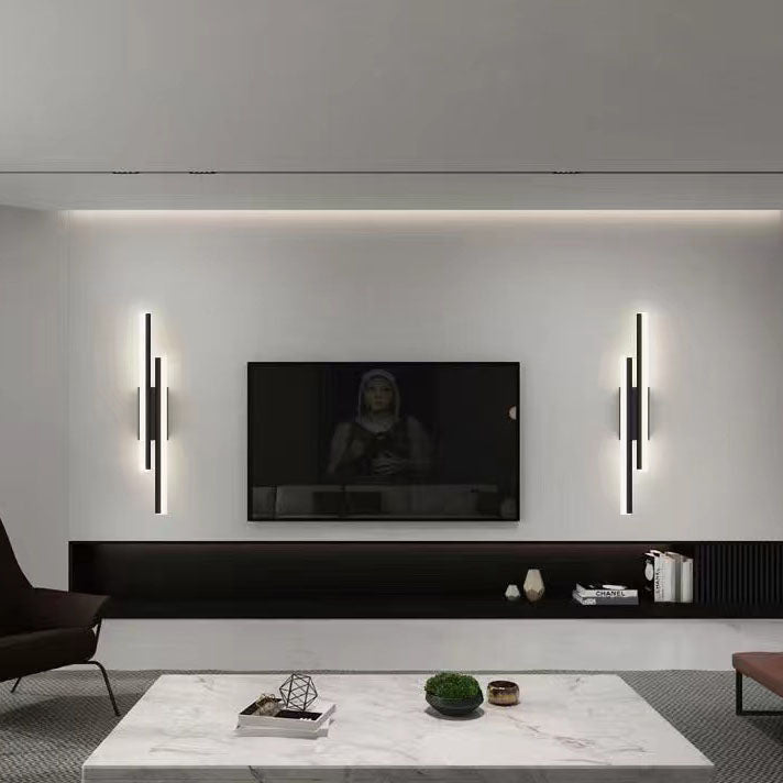 Siopsrl| LuxLine Modern LED Wall Lamp | Minimalist Design | Iron & Acrylic | Dimmable Light