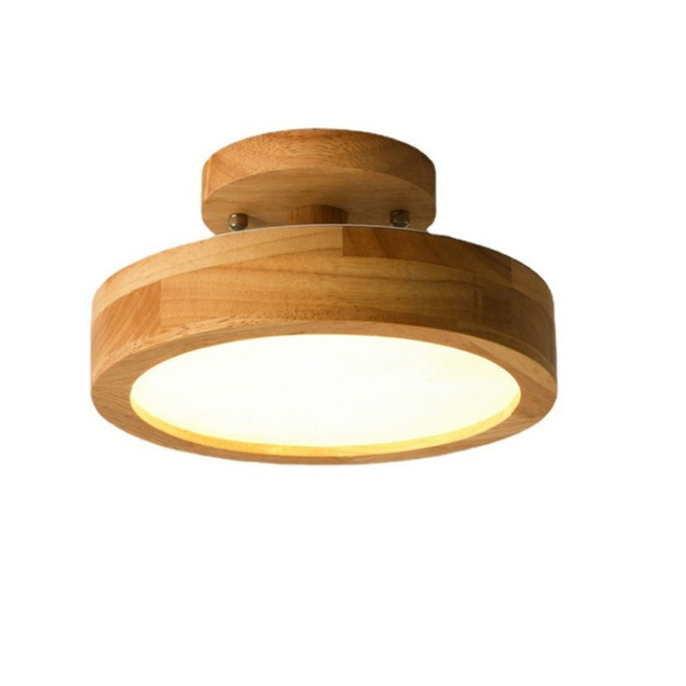 Siopsrl| Ceiling Light Wooden LED Flush Mount Fixture