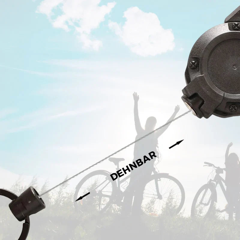 Siopsrl| Automatic retractable wire rope outdoor keychain