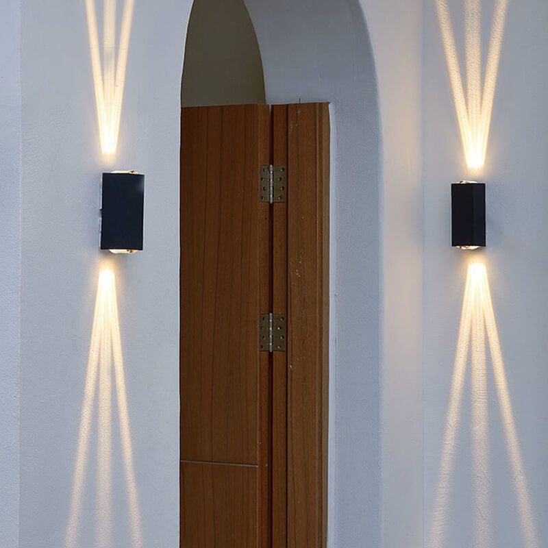 Siopsrl| Modern Waterproof LED Outdoor Wall Light – Rectangular Aluminium Fixture