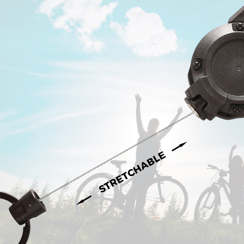 Siopsrl| Outdoor Automatic Retractable Wire Rope Luya Tactical Keychain