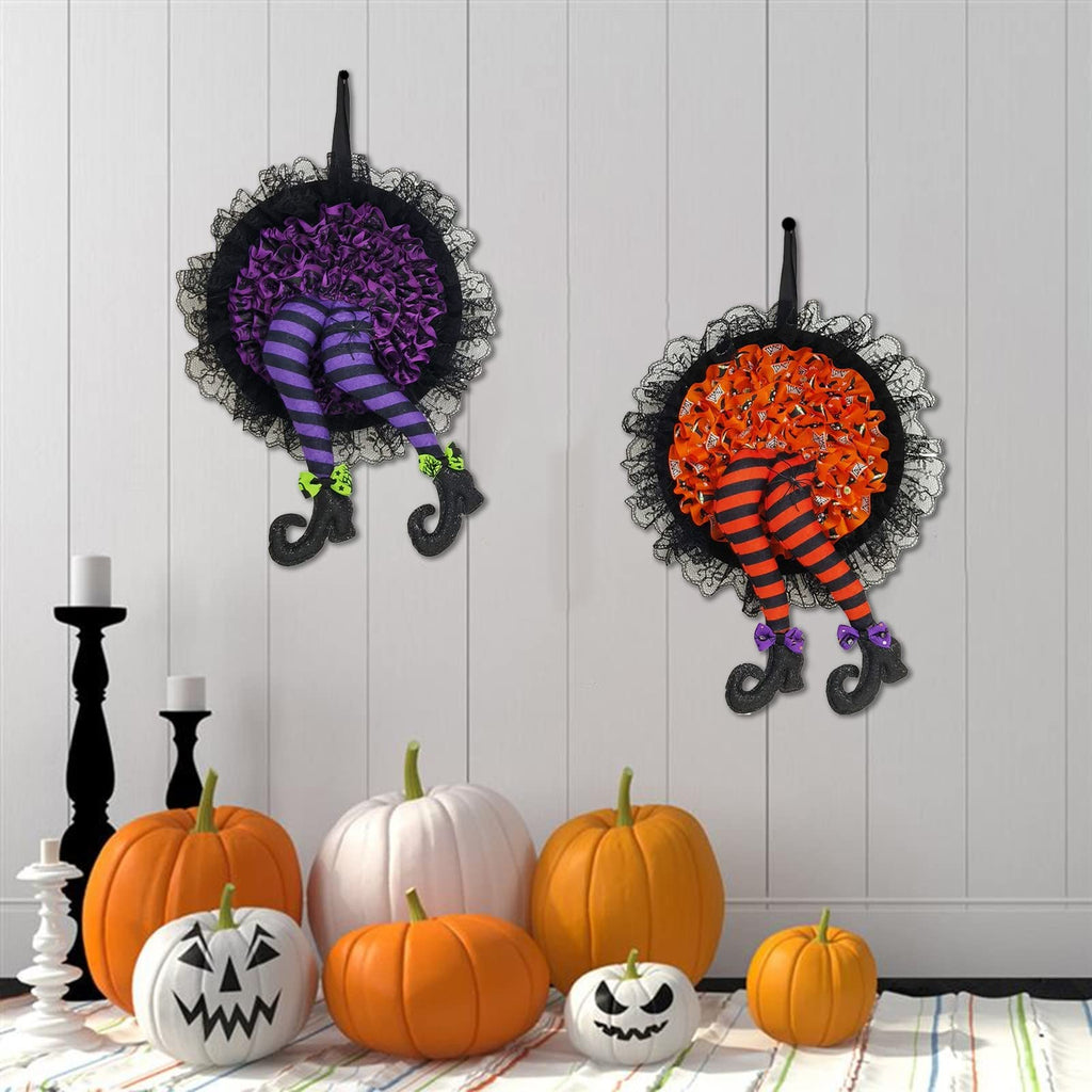 Siopsrl| Halloween Witch Long Leg Wreath