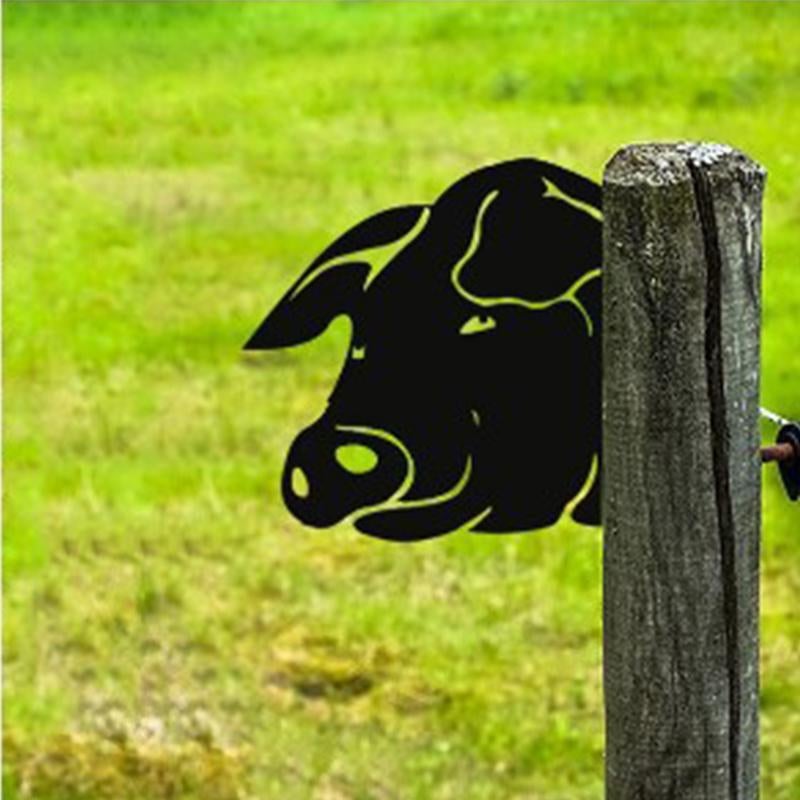 Outdoor Garden Farm Peeping Goat Metal Artwork Indoor Decoration | Siopsrl