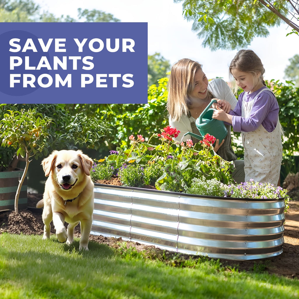 Galvanised Steel Raised Garden Bed - Easy Installations Siopsrl