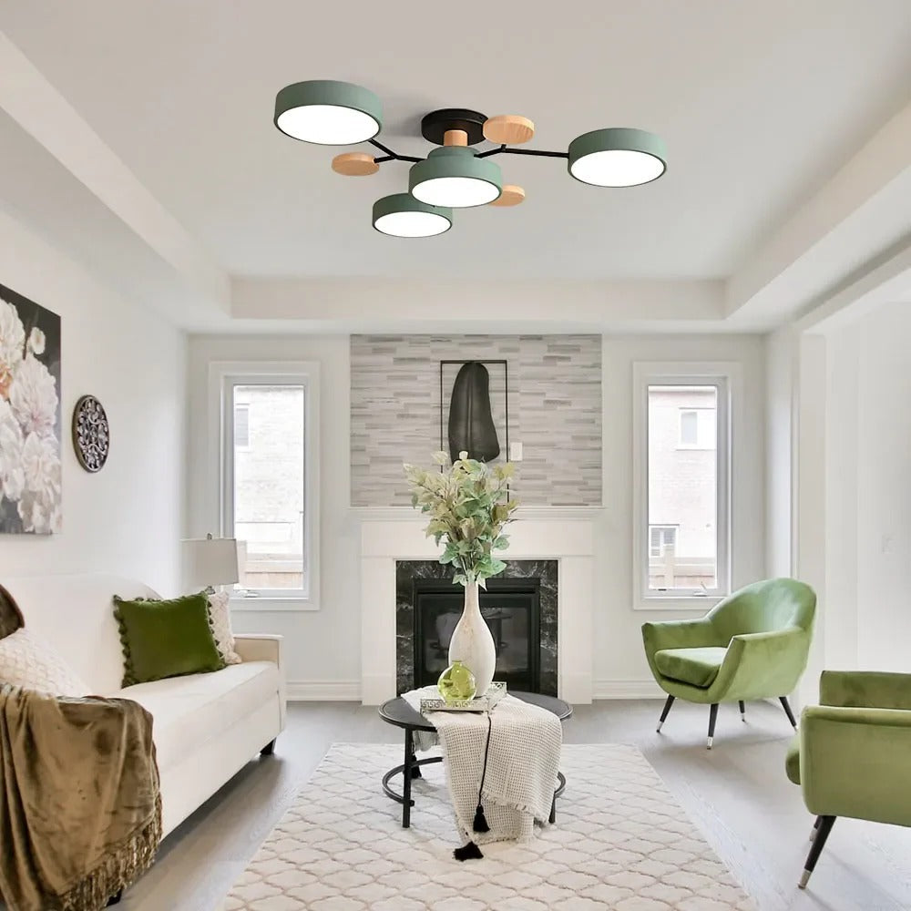 Siopsrl| Ceiling Light Modern LED Flush Mount Chandelier