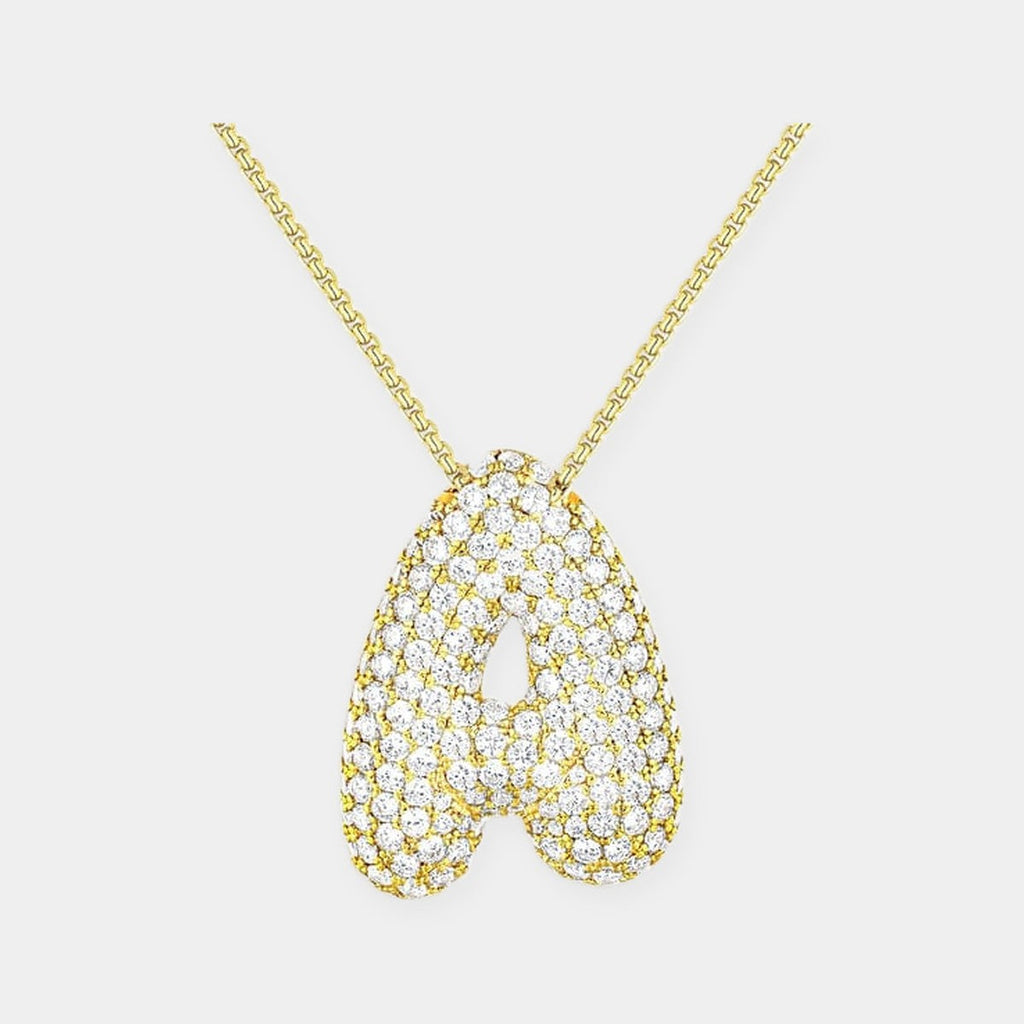 Hailey Bubble Initial Necklace