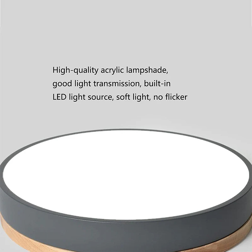 Siopsrl| Ceiling Light Modern Wood LED Flush Fitting