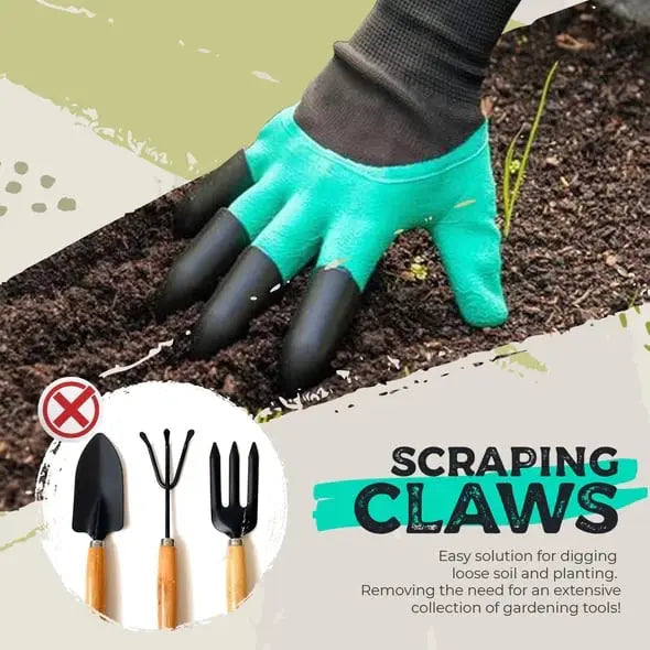 Siopsrl| 1 Pair of Garden Gloves with Claws – Planting without Tools