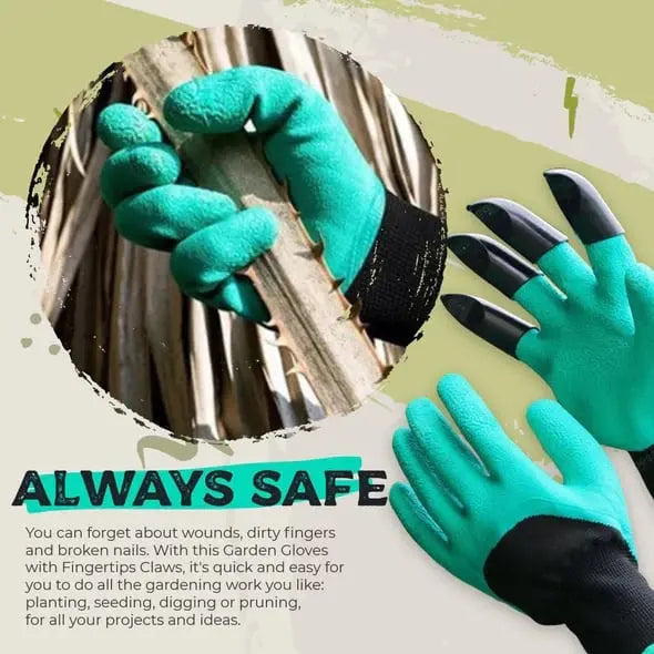 Siopsrl| 1 Pair of Garden Gloves with Claws – Planting without Tools