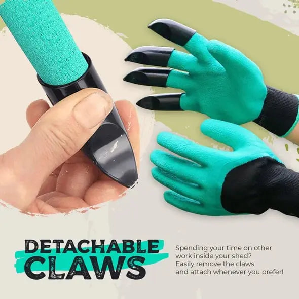 Siopsrl| 1 Pair of Garden Gloves with Claws – Planting without Tools