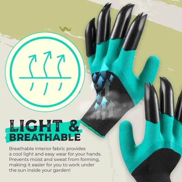 Siopsrl| 1 Pair of Garden Gloves with Claws – Planting without Tools