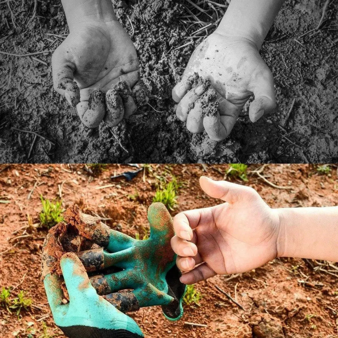 Siopsrl| 1 Pair of Garden Gloves with Claws – Planting without Tools