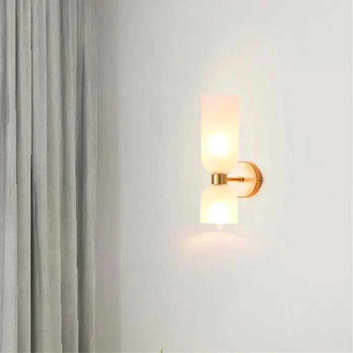 Siopsrl| Modern Double Glass Wall Light Fixture
