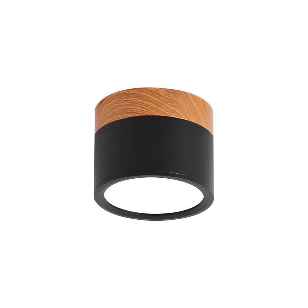 Siopsrl| Ceiling Light with Pink Flush Wood Finish