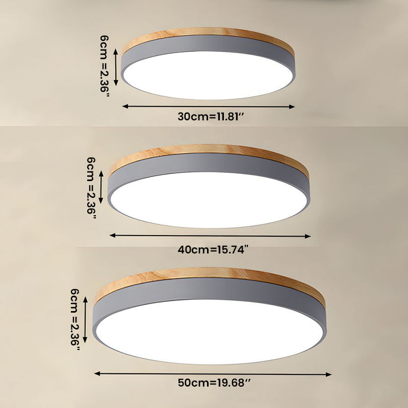 Siopsrl| Ceiling Light Modern Wood LED Flush Fitting