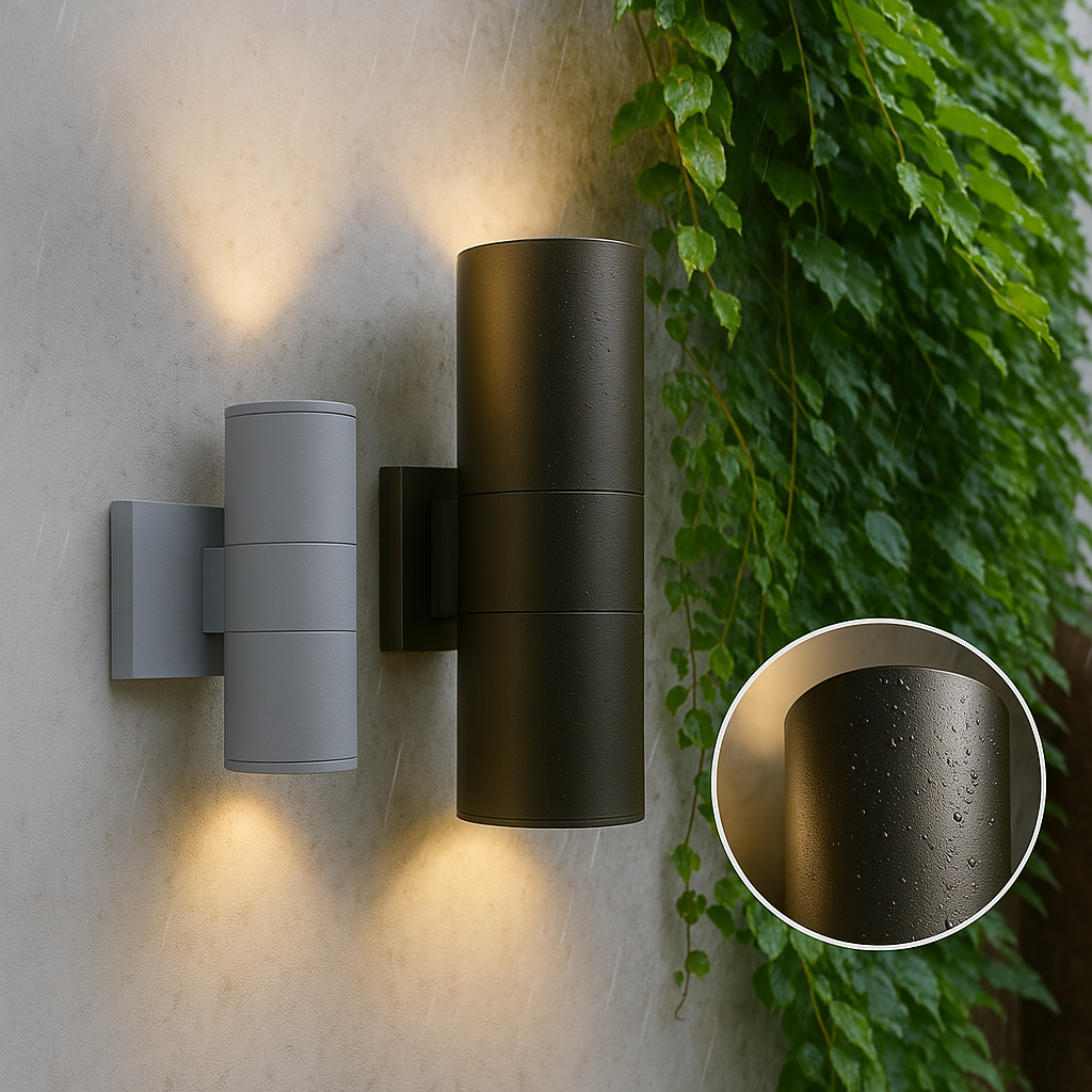 Siopsrl| Outdoor Wall Light with Black Aluminium Finish