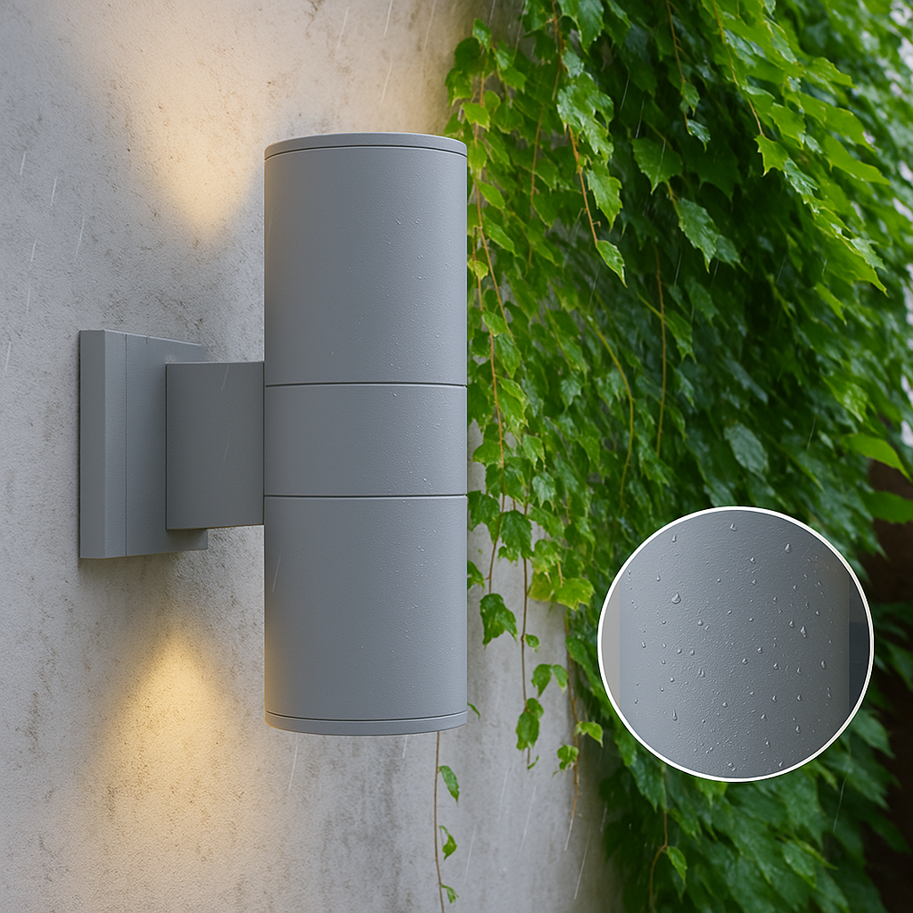 Siopsrl| Outdoor Wall Light with Black Aluminium Finish