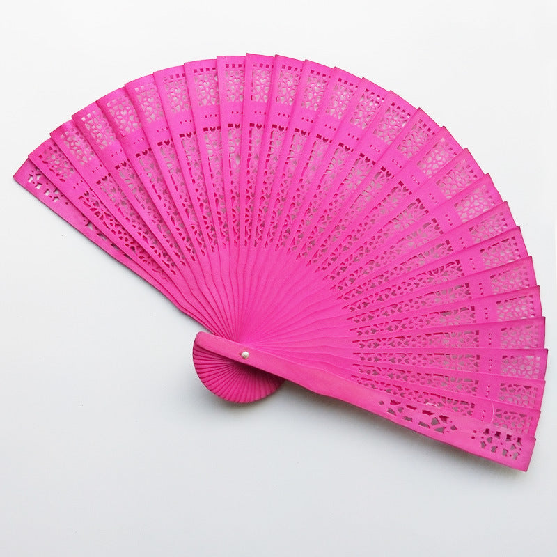 Siopsrl | Women's fan made of elegant, intricately perforated material Siopsrl