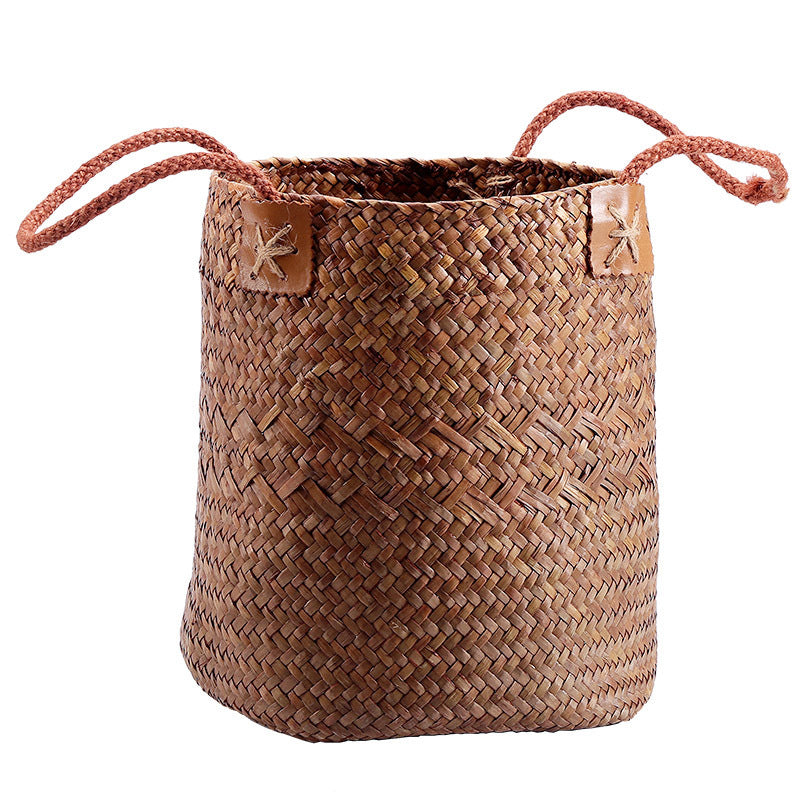 Handwoven Decorative Plant Basket Siopsrl