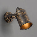 Siopsrl| Metal cylinder wall lamp vintage rustic 1 light coffee house wall lamp pendant lamp in brass
