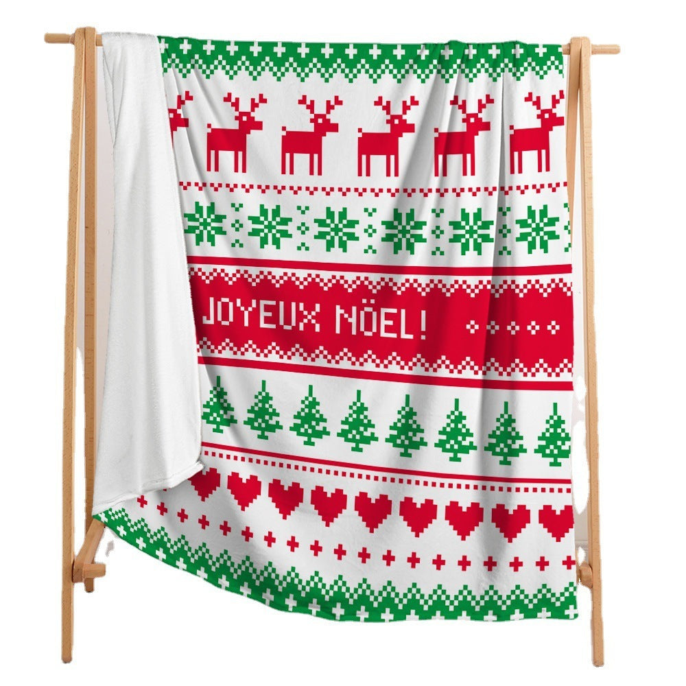 Siopsrl| Christmas 3D Digital Printing Flannel Blanket