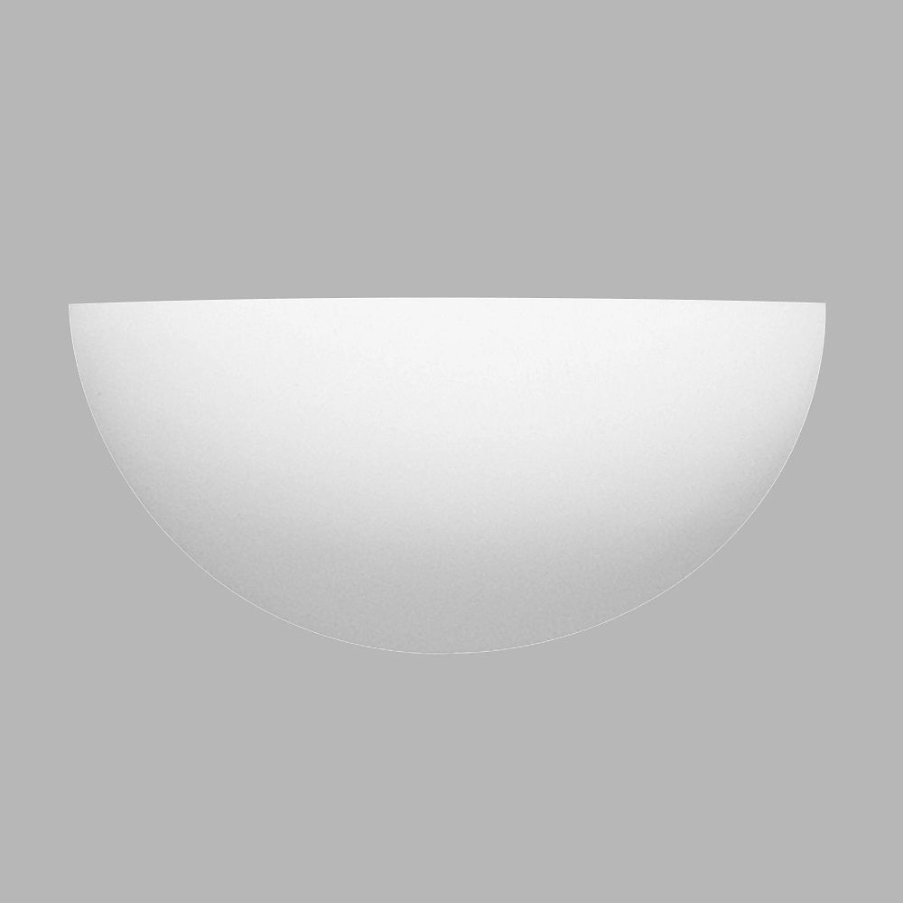 Siopsrl| White Plaster Vintage Half-Round Half-Moon Paintable Wall Spotlight 30cm