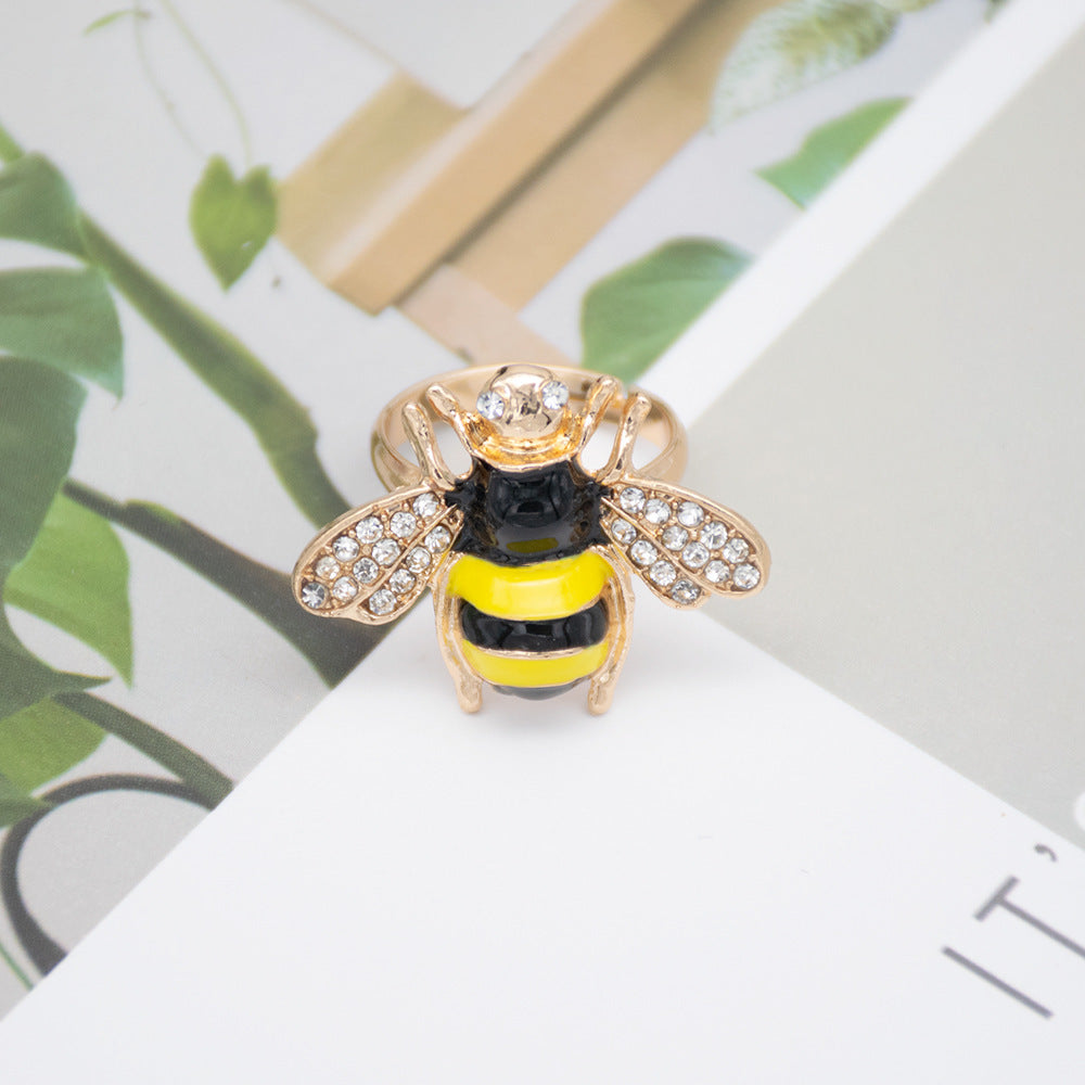 Siopsrl | Decorative Bee-Inspired Statet Ring Siopsrl