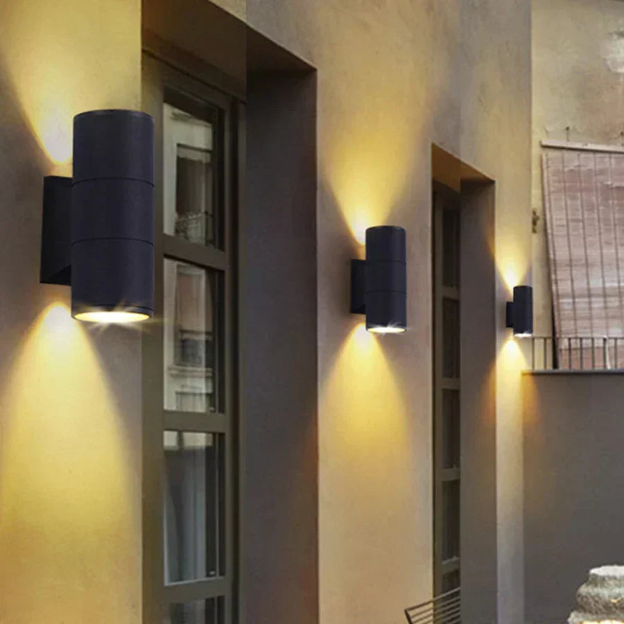 Siopsrl| Outdoor Wall Light with Black Aluminium Finish