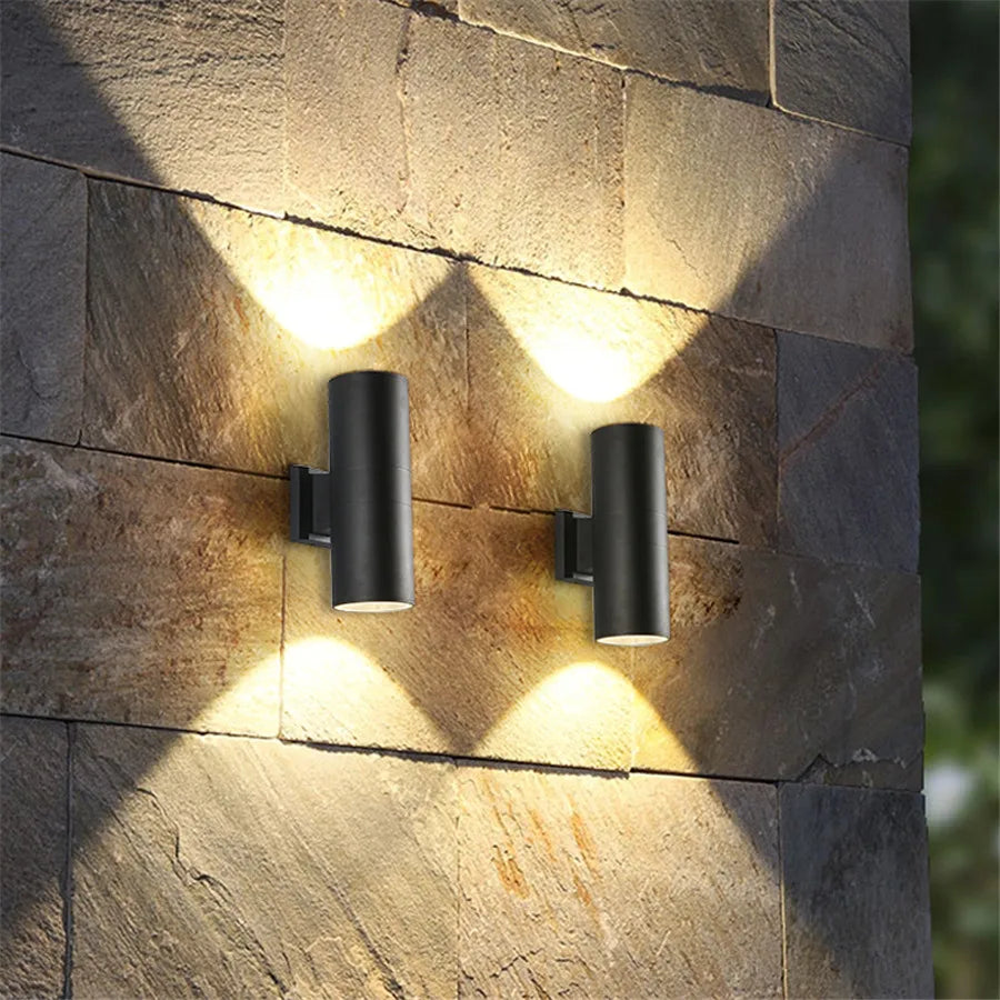 Siopsrl| Outdoor Wall Light with Black Aluminium Finish