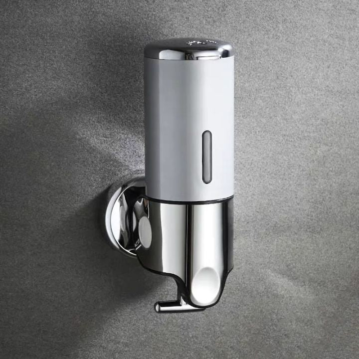 Siopsrl| Wall Mounted Soap Dispenser | SudsStation Bathroom Organizer | Stainless Steel & ABS | 16.9 fl oz | Set of 1–3