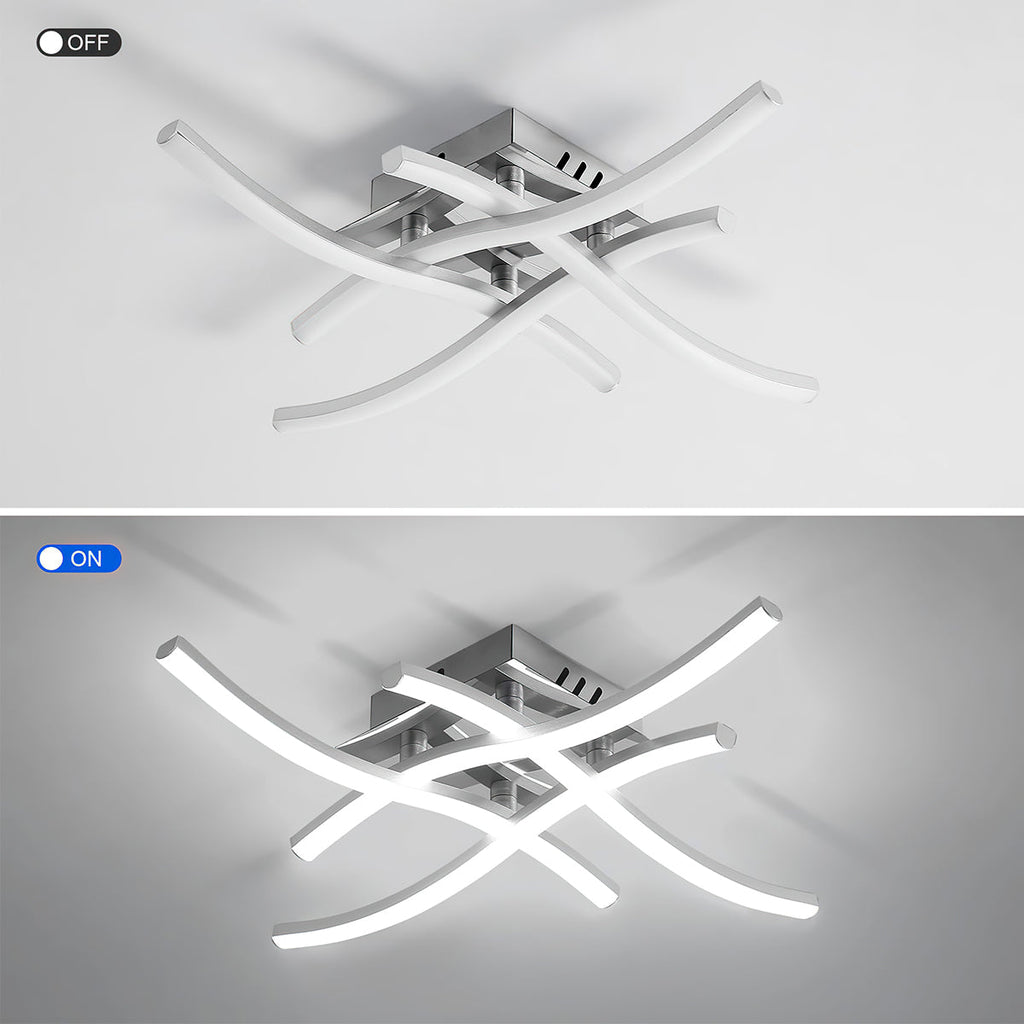 Siopsrl| LED Ceiling Light Modern Aluminum Flush Fixture