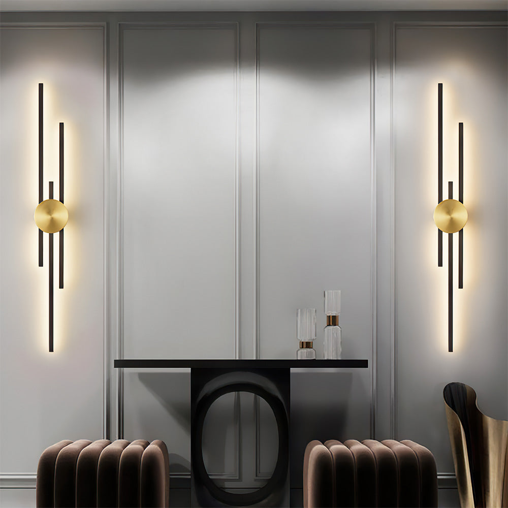 Siopsrl| Wall Light Modern LED Iron Vertical Fixture