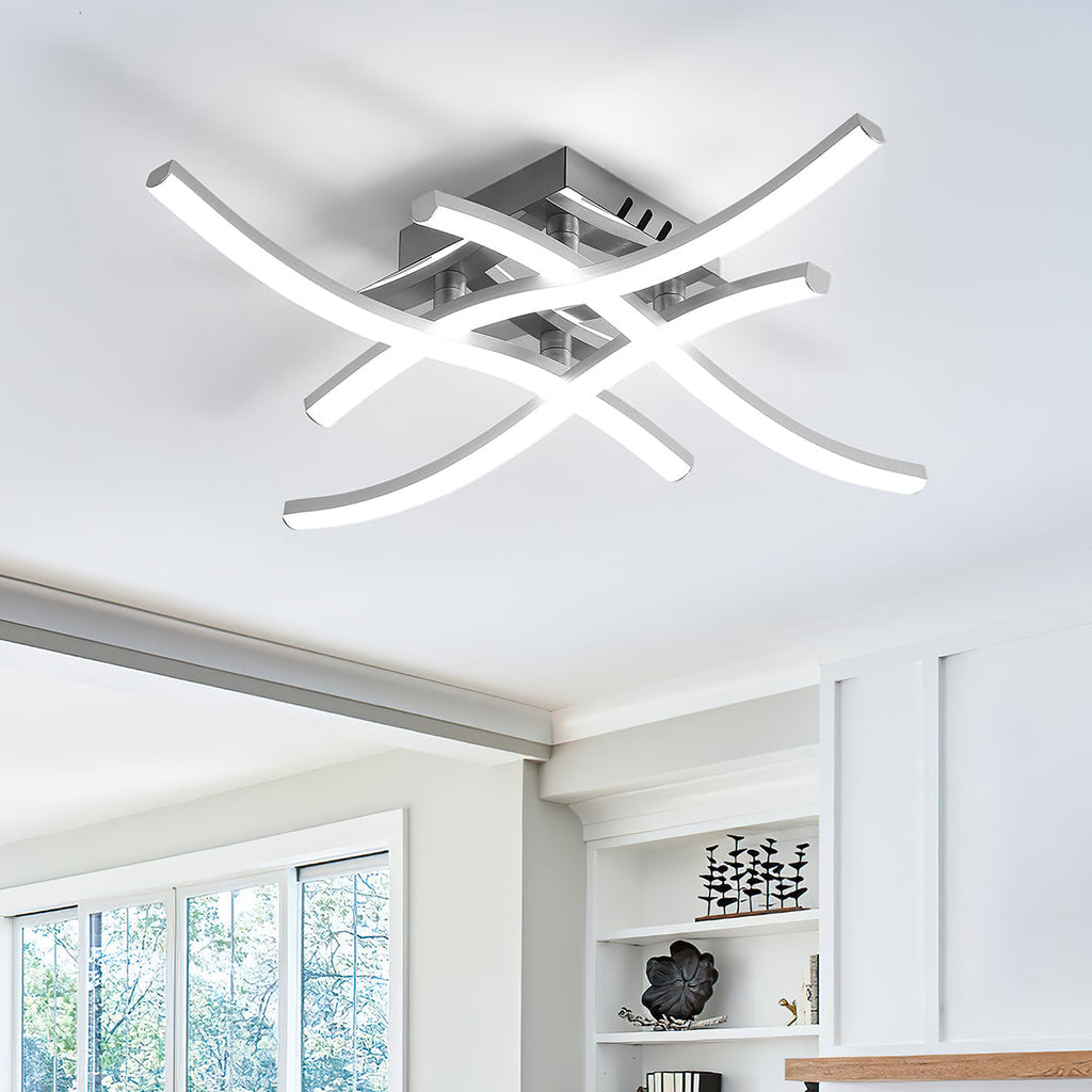 Siopsrl| LED Ceiling Light Modern Aluminum Flush Fixture