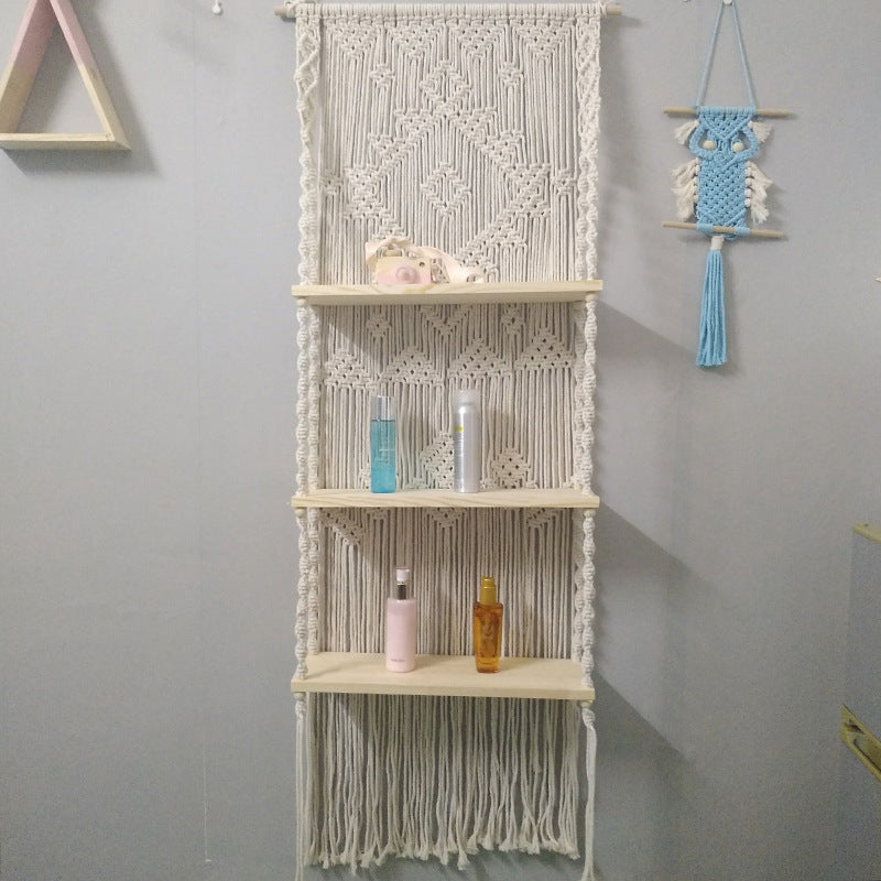 Macramé Wall Shelf Organizer Siopsrl