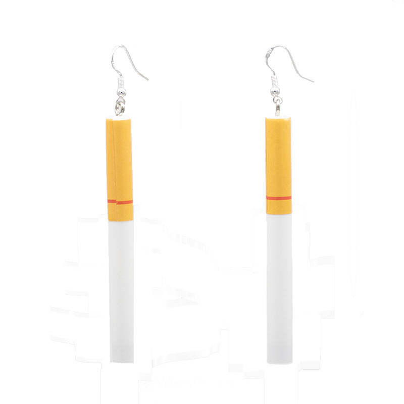 Siopsrl | Playful Cigarette-Inspired Dangle Earrings Siopsrl
