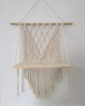 Wall-Mounted Macramé Shelf Siopsrl